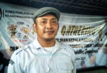 KPU Boltim ungkap Progres Tahapan Pilkada 2024 Komisioner KPU Boltim Ikal Salehe. (foto.yudi/timurexpress.co)