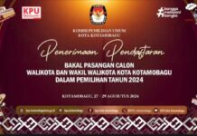 KPU Kotamobagu Buka Pendaftaran Paslon Pilkada 2024. (foto.ist/KPU Kotamobagu)