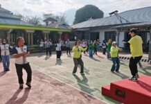 Tampak keseruan Senam Zumba bersama yang diikuti seluruh jajaran pegawai di halaman Rutan Kotamobagu, Jumat 10 Juli 2026. (foto.Rutan Kotamobagu)