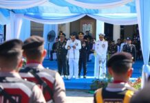 Gubernur YSK Irup HUT Bhayangkara Ke 80 Irup HUT Bhayangkara ke 80, Gubernur Sulut di dampingi Wakil Gubernur, Kapoolda Sulut dan Pangdam XIII Merdeka