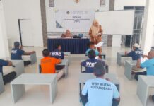 Semangat Belajar di Balik Rutan, Warga Binaan Kejar Paket A Suasana Aula Rutan Kelas IIB Kotamobagu disulap menjadi ruang kelas utama Warga Binaan untuk mengenyam pendidikan kesetaraan, Selasa 29 September 2026. (foto.Ist/Rutan Kotamobagu)