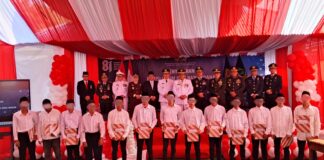 Warga Binaan Pemasyarakatan (WBP) Rutan Kotamobagu saat menerima Remisi HUT RI, Senin 17 Agustus 2026. (foto.Ist/Rutan Kotamobagu)