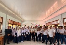 Rutan 'Go to School' kenalkan Hukum sejak Dini ke Siswa SMP Muhammadiyah Kotamobagu, Senin 7 September 2026. (foto.Ist/Rutan Kotamobagu)