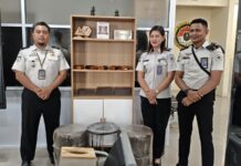Tampak karya Warga Binaan Rutan Kotamobagu jadi Etalase Kantor Imigrasi. (foto.dok/Rutan Kotamobagu)